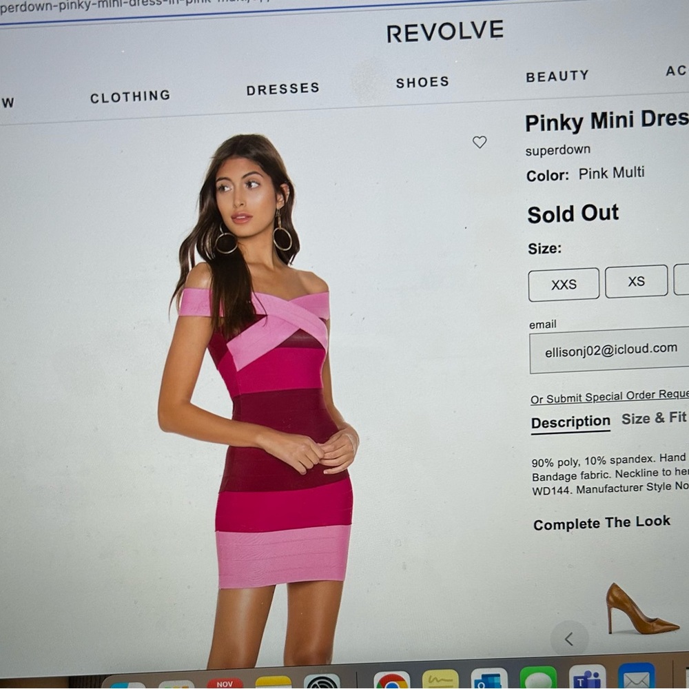 Multi pink dress strapless! Worn once